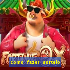 como fazer sorteio de cores online